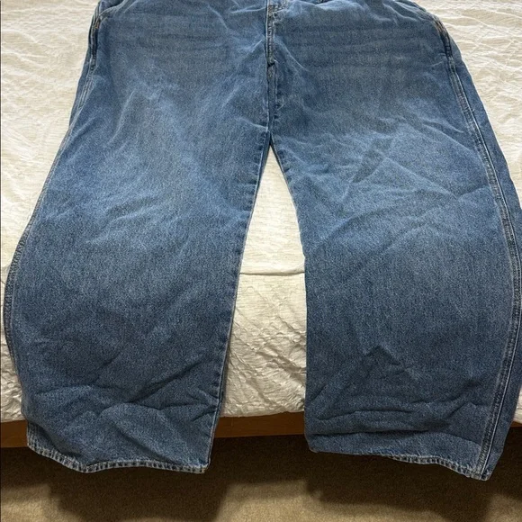 Old Navy Classic Blue Denim Overalls - Picture 2 of 4